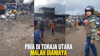VIDEO: Rekam Aksi Bersih-bersih Pasar, Pria di Toraja Utara Malah Dianiaya