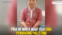 VIDEO: Videonya Viral, Pria Ini Minta Maaf Usai Hina Pendukung Palestina