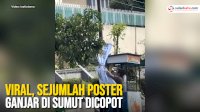 VIDEO: Viral, Sejumlah Poster Ganjar di Sumut Dicopot