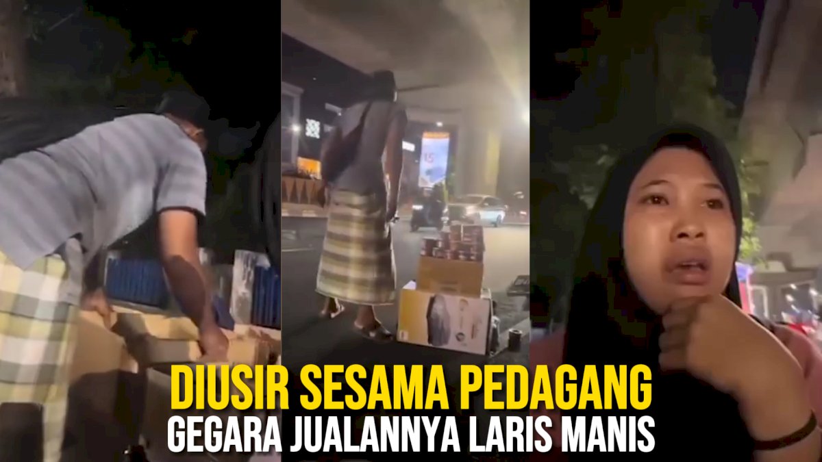 VIDEO: Kisah Haru Pedagang di Makassar, Diusir Sesama Pedagang Gegara Jualannya Laris Manis