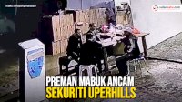 VIDEO: Preman Mabuk Ancam Sekuriti Uperhills dengan Senjata Tajam