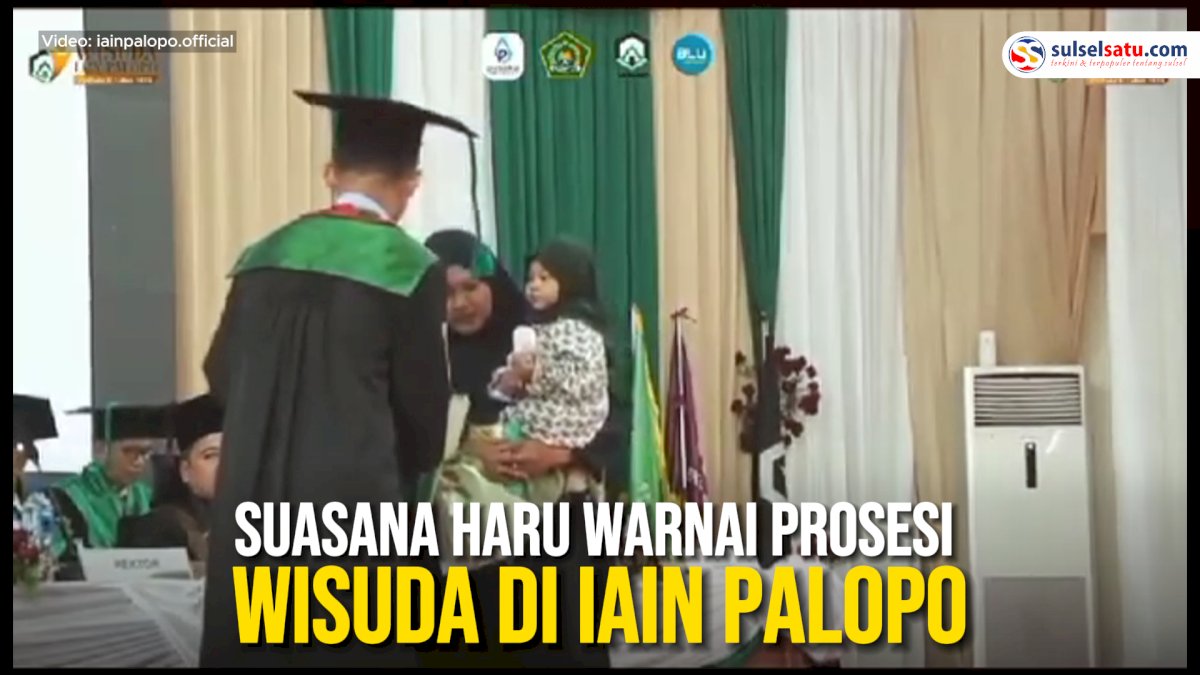 VIDEO: Suasana Haru Warnai Prosesi Wisuda di IAIN Palopo