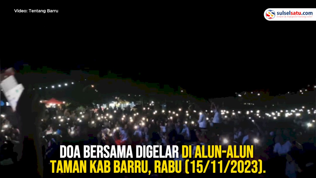 VIDEO: Relawan Barru Bersatu Gelar Do’a Bersama untuk Palestina