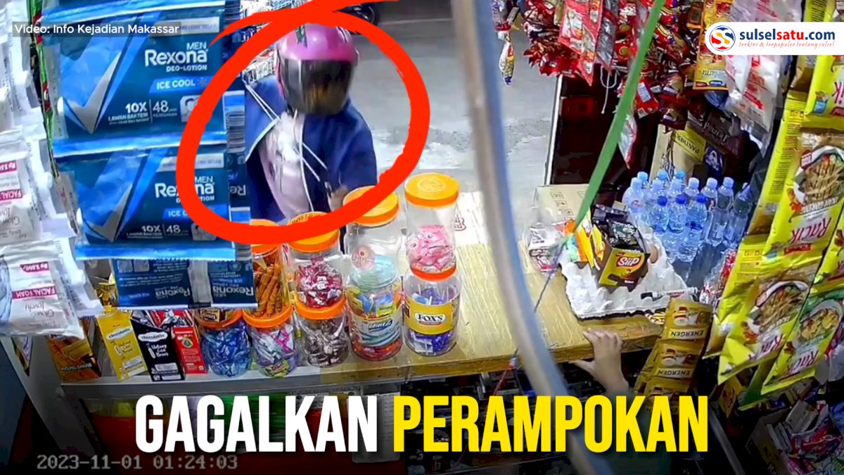 VIDEO: Aksi Emak-emak di Makassar Gagalkan Perampokan
