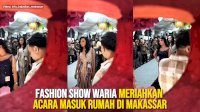VIDEO: Viral! Fashion Show Waria Meriahkan Acara Masuk Rumah di Makassar