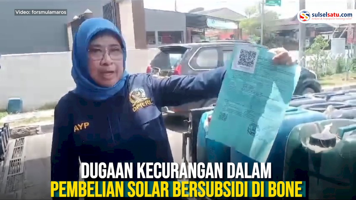 VIDEO: Anggota DPR RI Temukan Dugaan Kecurangan dalam Pembelian Solar Bersubsidi di Bone