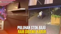 VIDEO: Aksi Pembobolan di Toko Pakaian di Makassar, Puluhan Stok Baju Raib Dibawa Kabur