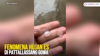 VIDEO: Bikin Heboh, Fenomena Hujan Es di Pattallassang Gowa