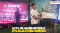 VIDEO: Capres Anies Baswedan Pemerkan Desain Stadion Mattoanging International
