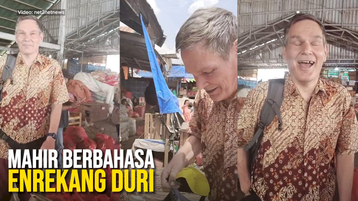 VIDEO: Viral, Bule Asal Irlandia Mahir Berbahasa Enrekang Duri