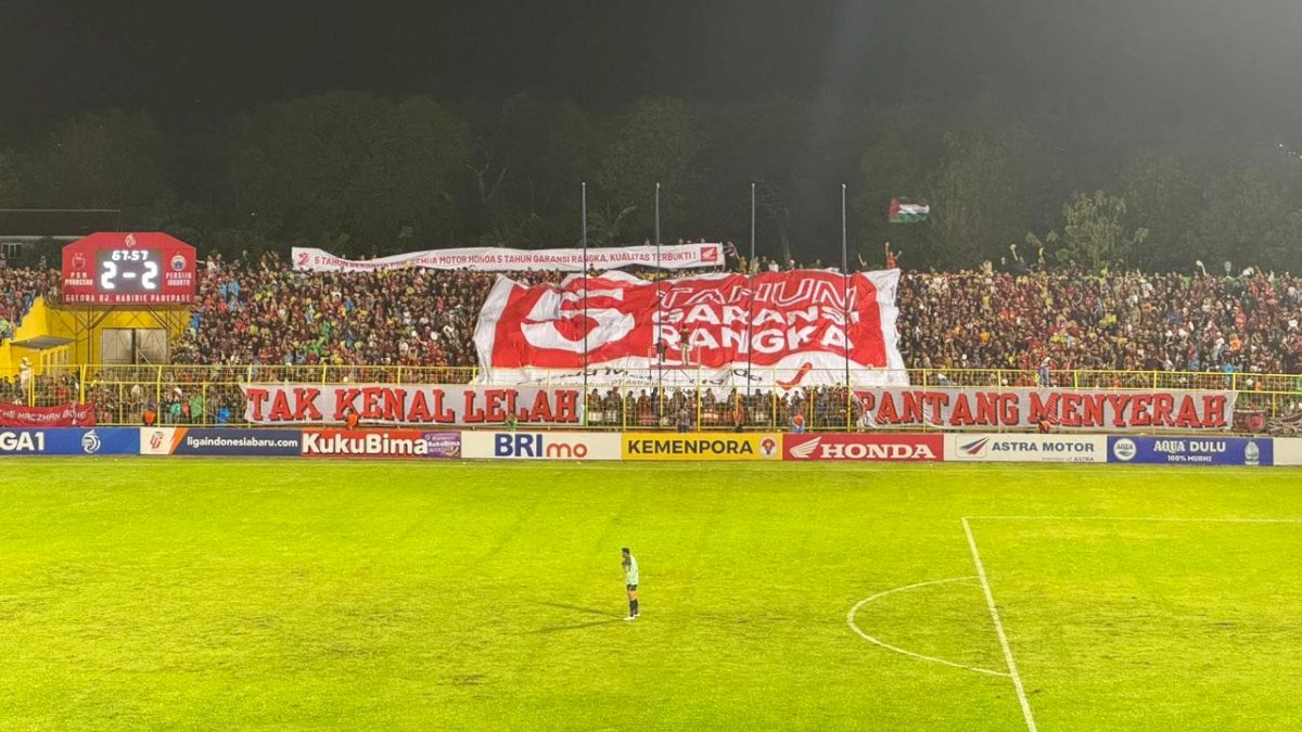 Satu Hati Honda Jagoanku dengan Suporter PSM Gaungkan Garansi Rangka 5 Tahun