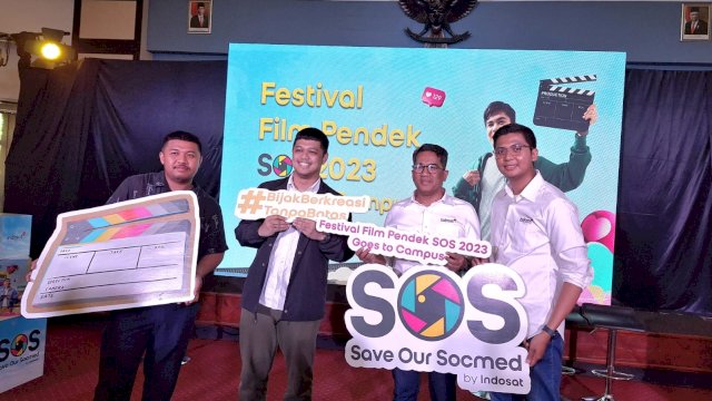 Roadshow Festival Film Pendek SOS 2023 di Unhas Makassar. Foto: Sri Wahyu DIastuti/Sulselsatu.com