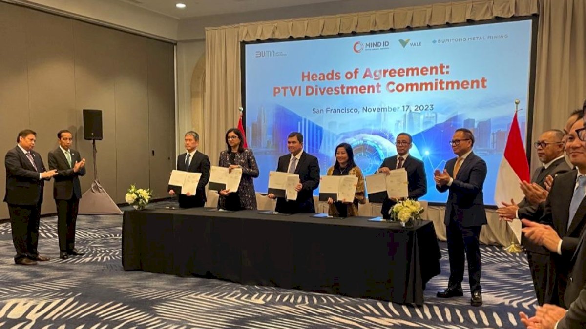 PT Vale Tandai Capaian Bersejarah dengan Penandatanganan Perjanjian Pendahuluan Divestasi
