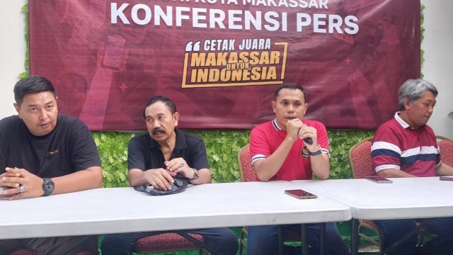 Konferensi pers Koni Makassar. Foto: Istimewa