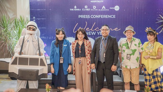 Konferensi pers paket malam tahun baru 2024 Phinisi Hospitality Indonesia. Foto: Istimewa