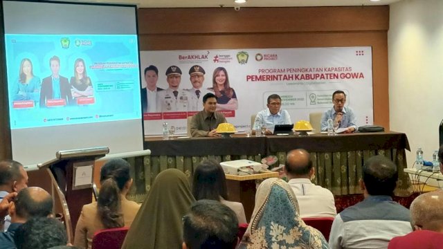 Peningkatan Kapasitas Public Speaking Pejabat Lingkup Pemerintah Kabupaten Gowa di Hotel Almadera Makassar. Foto: Istimewa