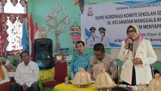 Rakor Dewan Pendidikan Makassar bersama Komite Sekolah se-Kecamatan Manggala. Foto: Istimewa