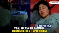 VIDEO: Viral, Polwan Diduga Mabuk Terkapar di Sofa Tempat Hiburan