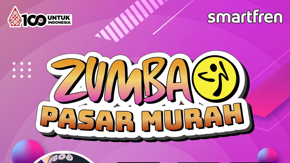 Smartfren Sulawesi Tutup 2023 dengan Gelar Zumba dan Pasar Murah