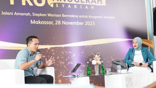Ilham Jaya tenaga pemasar Prudential Syariah di Makassar. Foto: Istimewa
