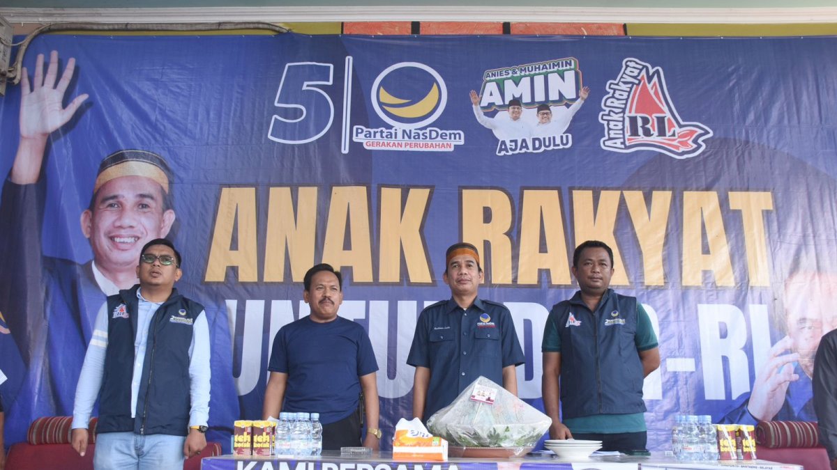 Resmikan Posko Anak Rakyat di Pattallassang, Rudianto Lallo Konsolidasi Tim Pemenangan di Gowa