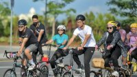 Ketua BMI Makassar Andi Tenri Uji Sepedaan Bersama Alam Ganjar