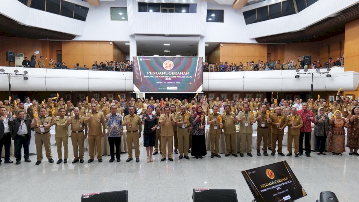 Pemprov Sulsel Raih Penghargaan IGA 2023, Kategori Skor Tertinggi di Regional III
