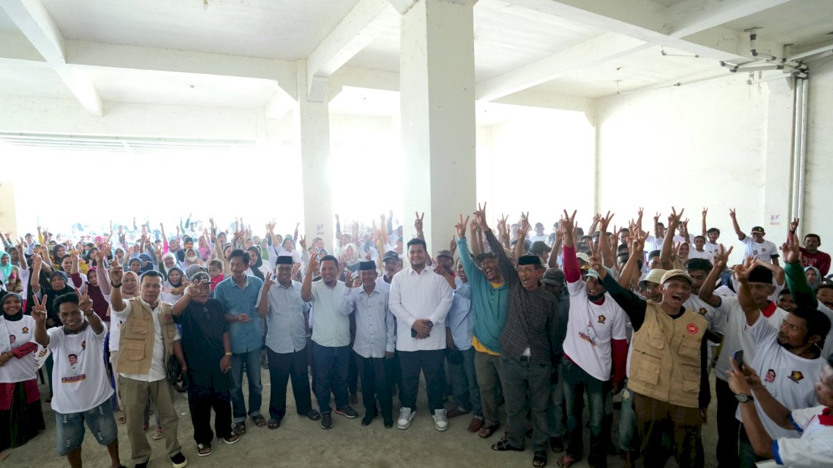 Amar Ma’ruf Sulaiman Kampanye di Kampung Ketua Gerindra Sulsel Andi Iwan Aras