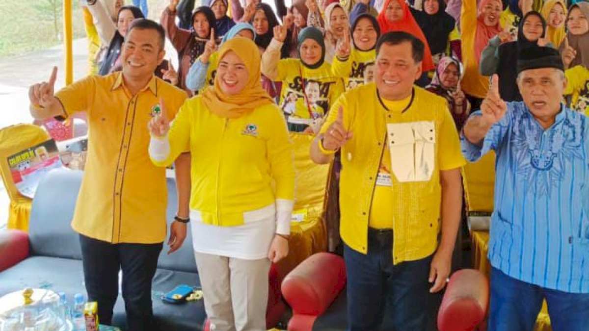 Ketua Golkar Maros Suhartina Bohari Makin Yakin Menangkan Nurdin Halid ke Senayan