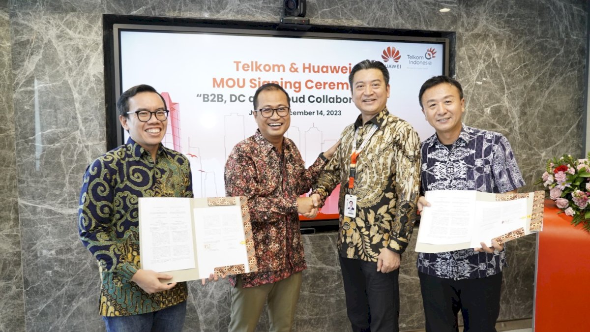Telkom dan Huawei Jalin Kerja Sama Strategis Buka Peluang Pangsa Pasar B2B di Indonesia
