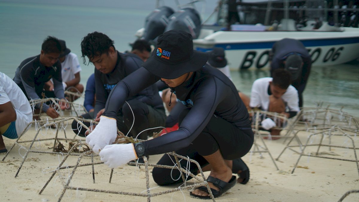 Geliat Kelompok Maratua Lestarikan Terumbu Karang Bersama BRI Peduli