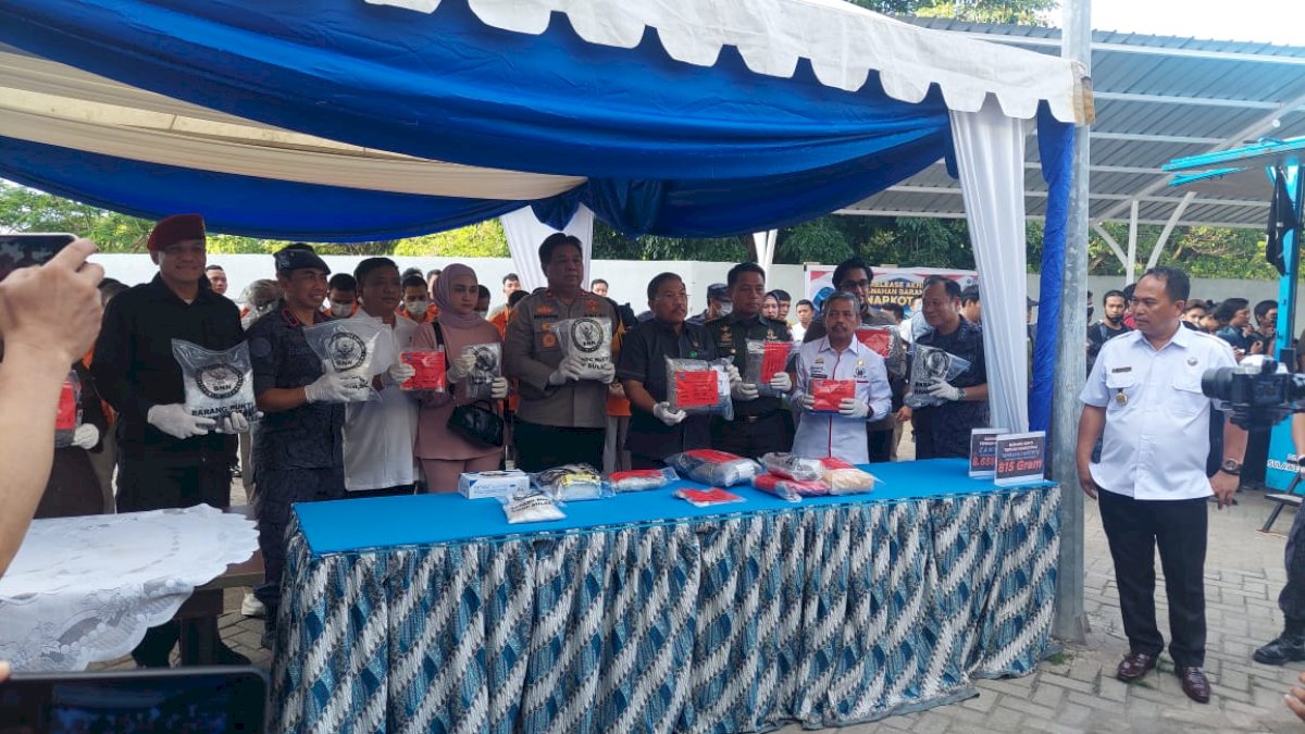 Selama 2023, BNNP Sulsel Sita 7,9 Kilogram Sabu dan 13 Kilogram Ganja