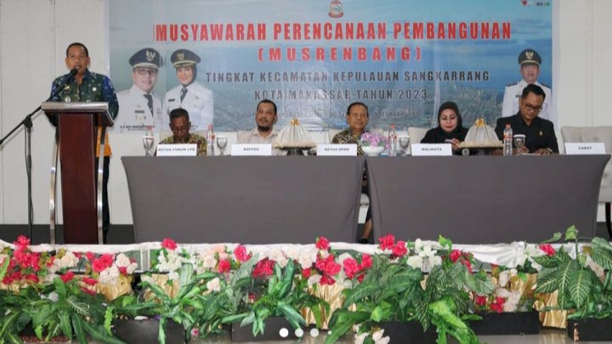 Camat Sangkarrang Pimpin Musrembang Tahun 2023