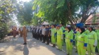 Camat Sangkarrang Ingatkan Kedisiplinan ke Para Staf di Apel Pagi