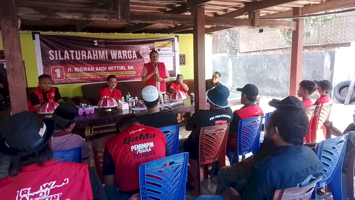 Berkunjung ke Jeneponto, Ridwan Andi Wittiri Optimis Kembali Terpilih di Senayan