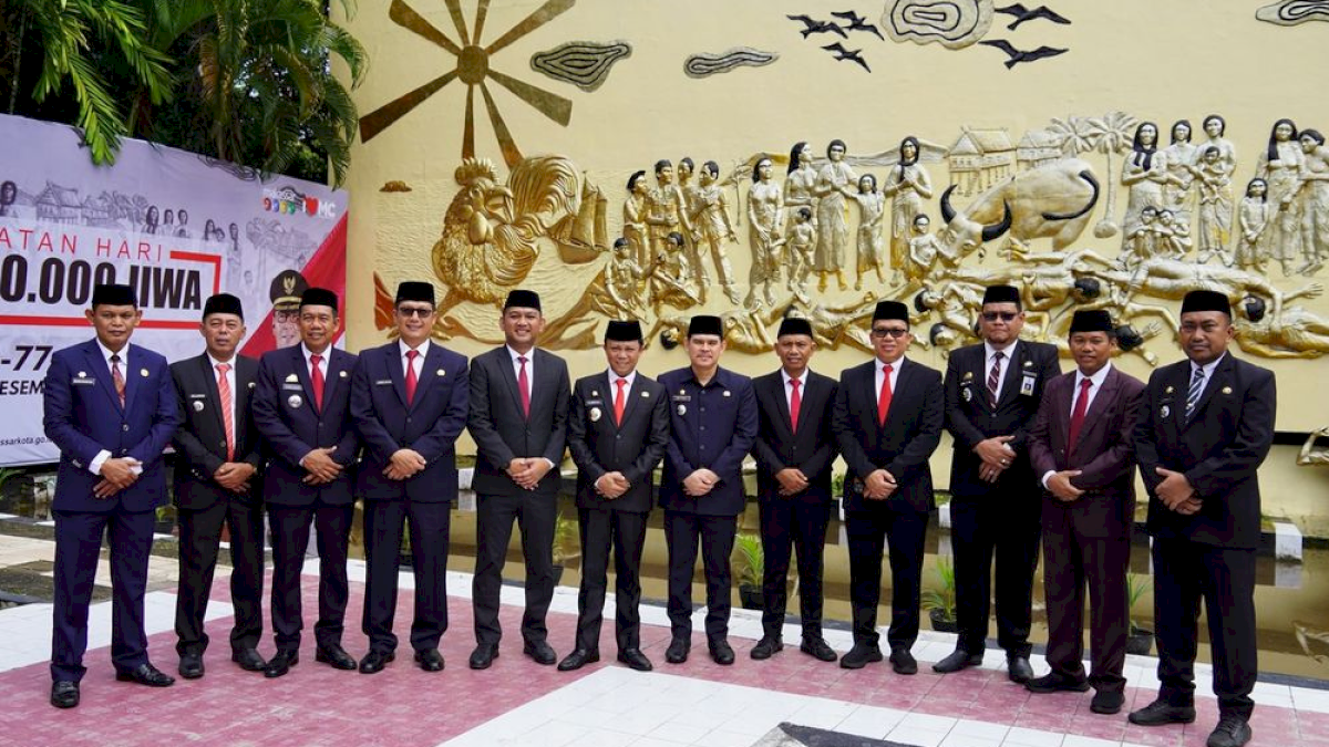 Foto: Camat Sangkarrang Ikuti Upacara Peringatan Hari Korban 40.000 Jiwa