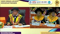 Penghujung Tahun 2023, Rektor UNM Prof Husain Syam Kukuhkan 2 Guru Besar