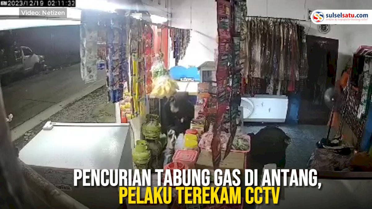 VIDEO: Pencurian Tabung Gas di Antang, Pelaku Terekam CCTV