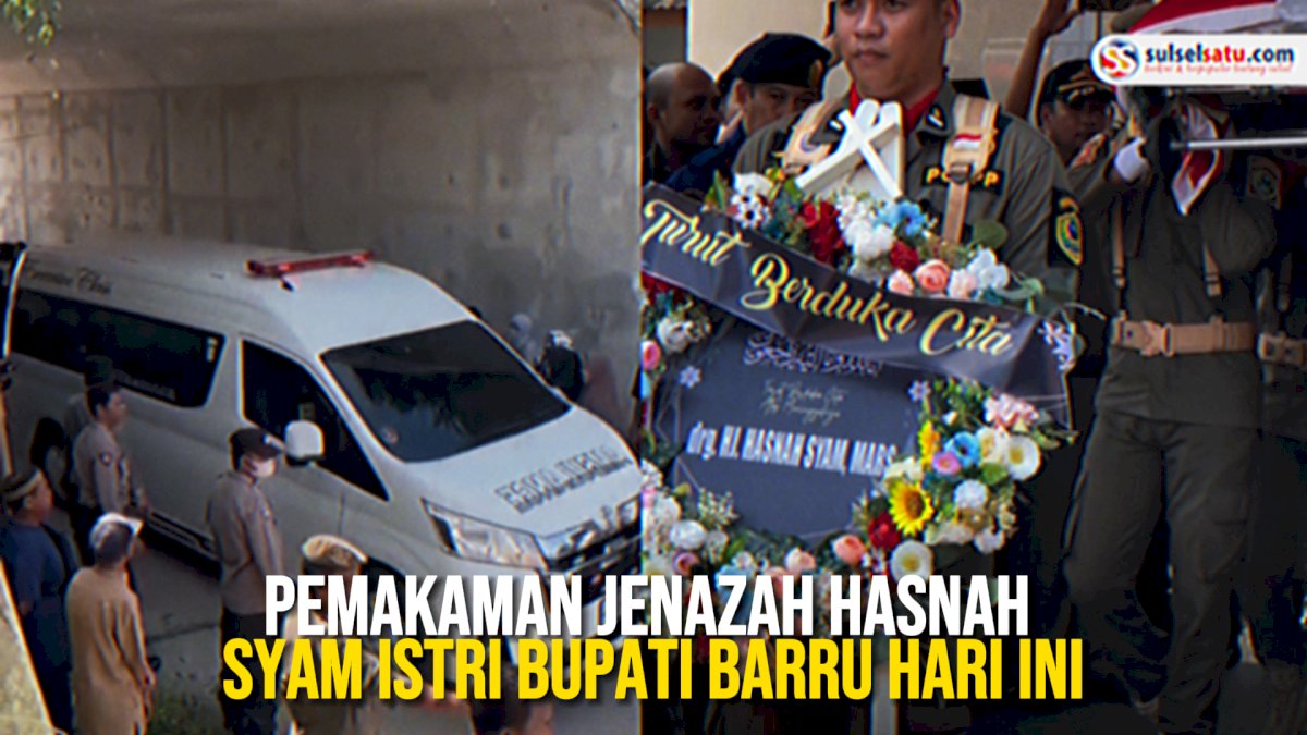 VIDEO: Pemakaman Jenazah Hasnah Syam Istri Bupati Barru Hari Ini