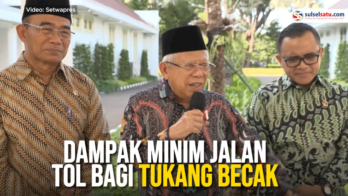 VIDEO: Wapres Ma’ruf Amin Respons Kritik Cak Imin mengenai Dampak Minim Jalan Tol bagi Tukang Becak