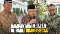 VIDEO: Wapres Ma’ruf Amin Respons Kritik Cak Imin mengenai Dampak Minim Jalan Tol bagi Tukang Becak