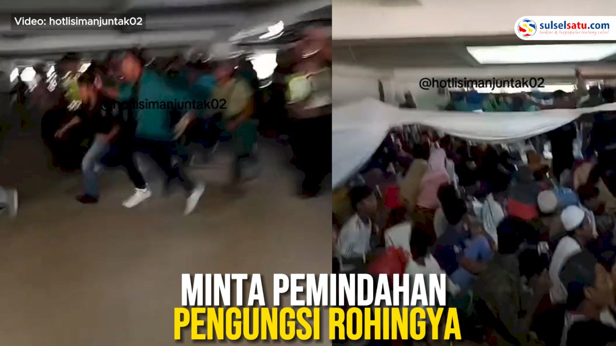 VIDEO: Mahasiswa Demo di Balai Meuseraya Aceh, Minta Pemindahan Pengungsi Rohingya