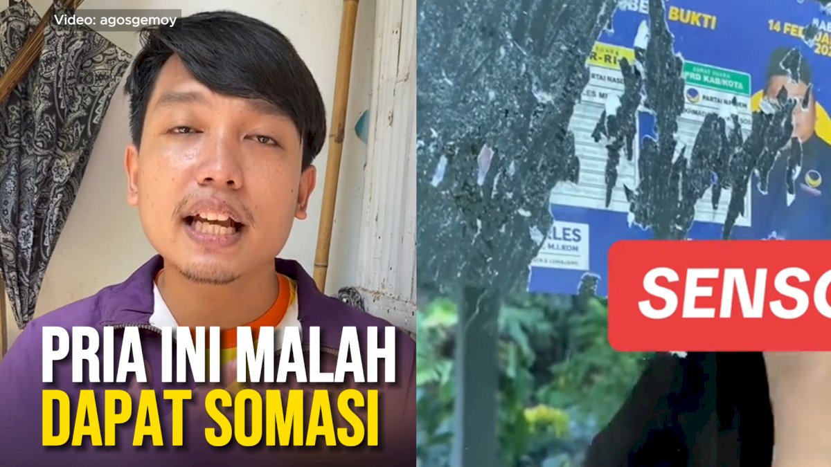 VIDEO: Protes Stiker Caleg Tanpa Izin di Rumahnya, Pria Ini Malah Dapat Somasi