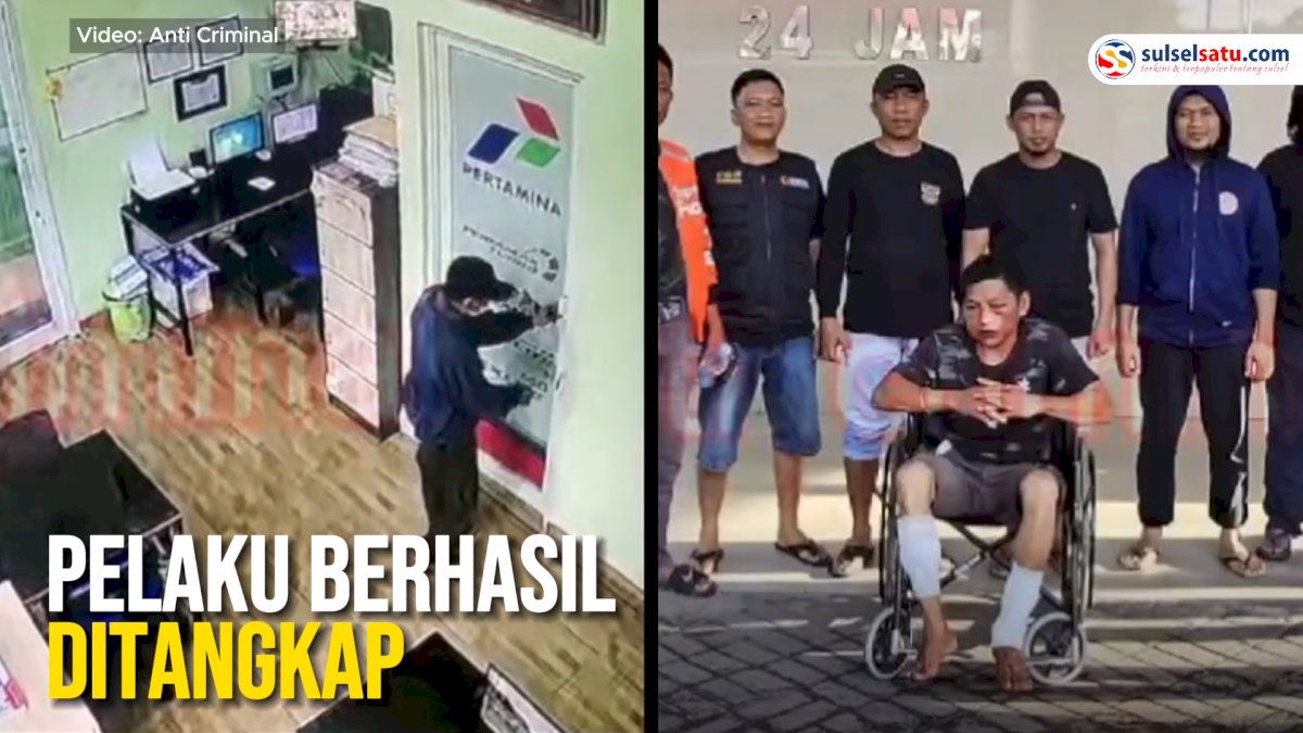 VIDEO: Pencurian Uang Rp110 Juta di SPBU Kasuarrang Maros, Pelaku Berhasil Ditangkap