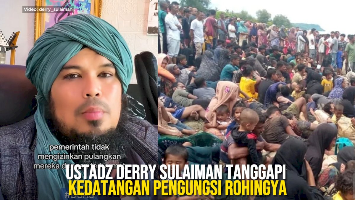 VIDEO: Ustadz Derry Sulaiman Tanggapi Kedatangan Pengungsi Rohingya