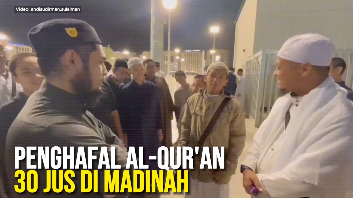 VIDEO: Momen saat Mantan Gubernur Andi Sudirman Bertemu Penghafal Al-Qur’an 30 Jus di Madinah