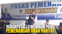 VIDEO: Rudianto Lallo Resmikan Posko Pemenangan &lsquo;Anak Rakyat&rsquo;