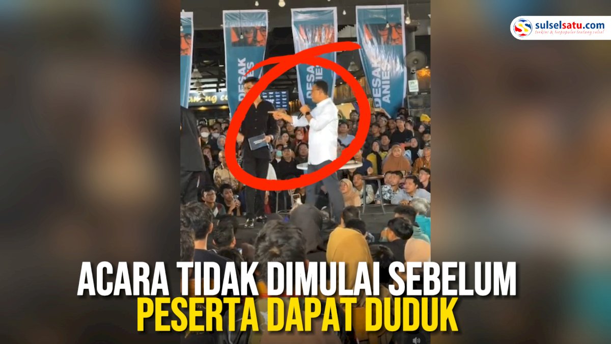 VIDEO: Momen Anies Baswedan Minta ‘Desak Anies’ Tidak Dimulai Sebelum Peserta Dapat Duduk