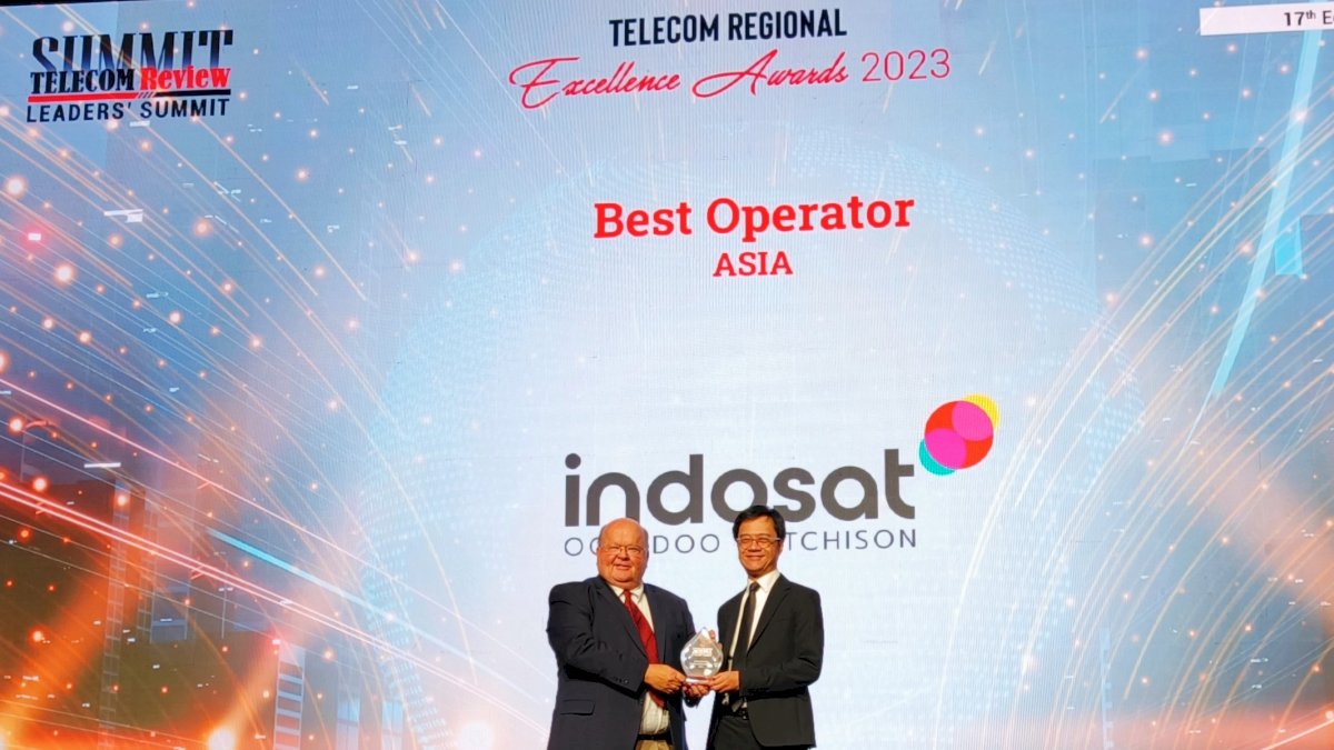 Indosat Ooredoo Hutchison Raih Penghargaan Best Asian Operator di Telecom Review Excellence Awards 2023