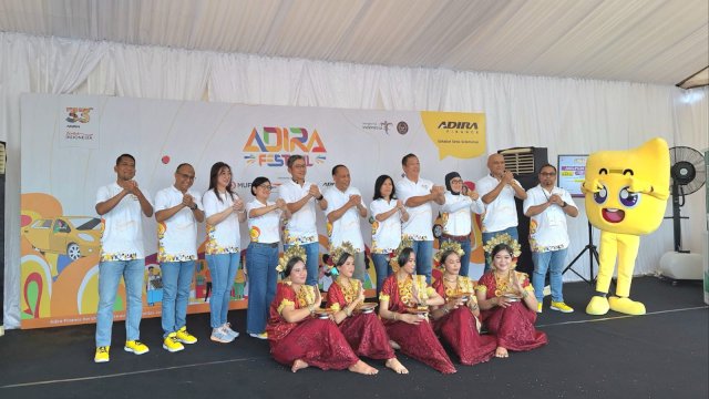 Konferensi pers Adira Festival 2023 di Makassar. Foto: Sri Wahyu Diastuti/Sulselsatu.com 